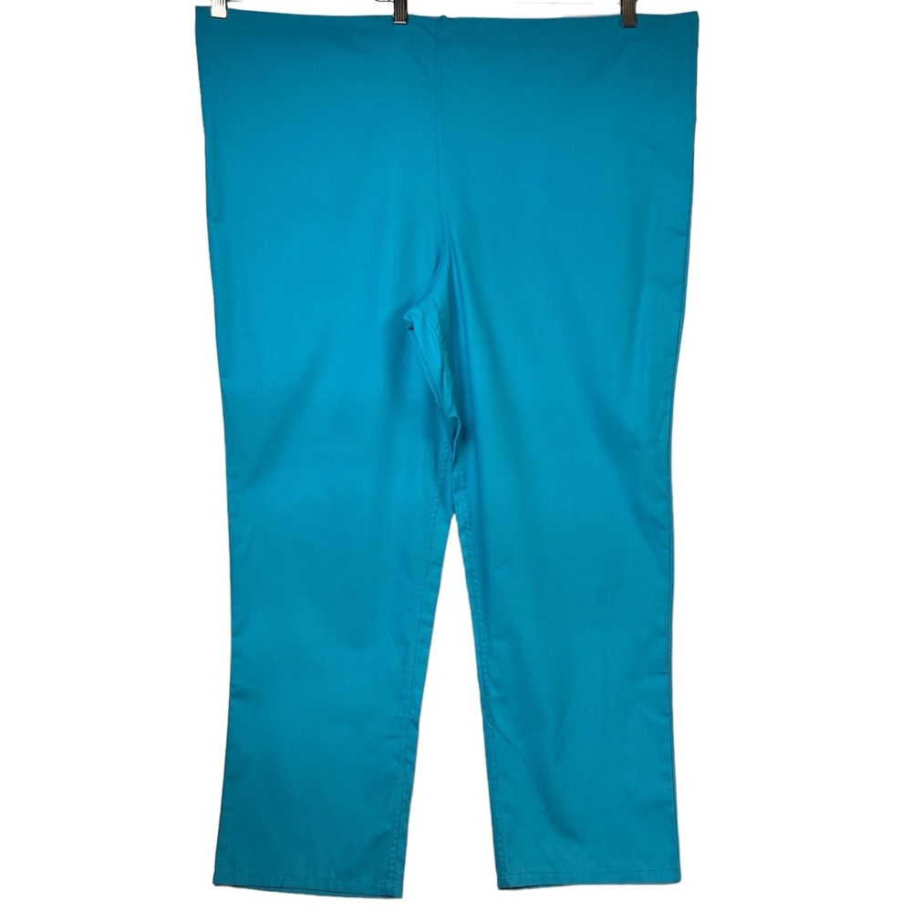 Unisex Scrub Pants Large Turquoise Blue UZ131518 Uniform Straight Leg Drawstring